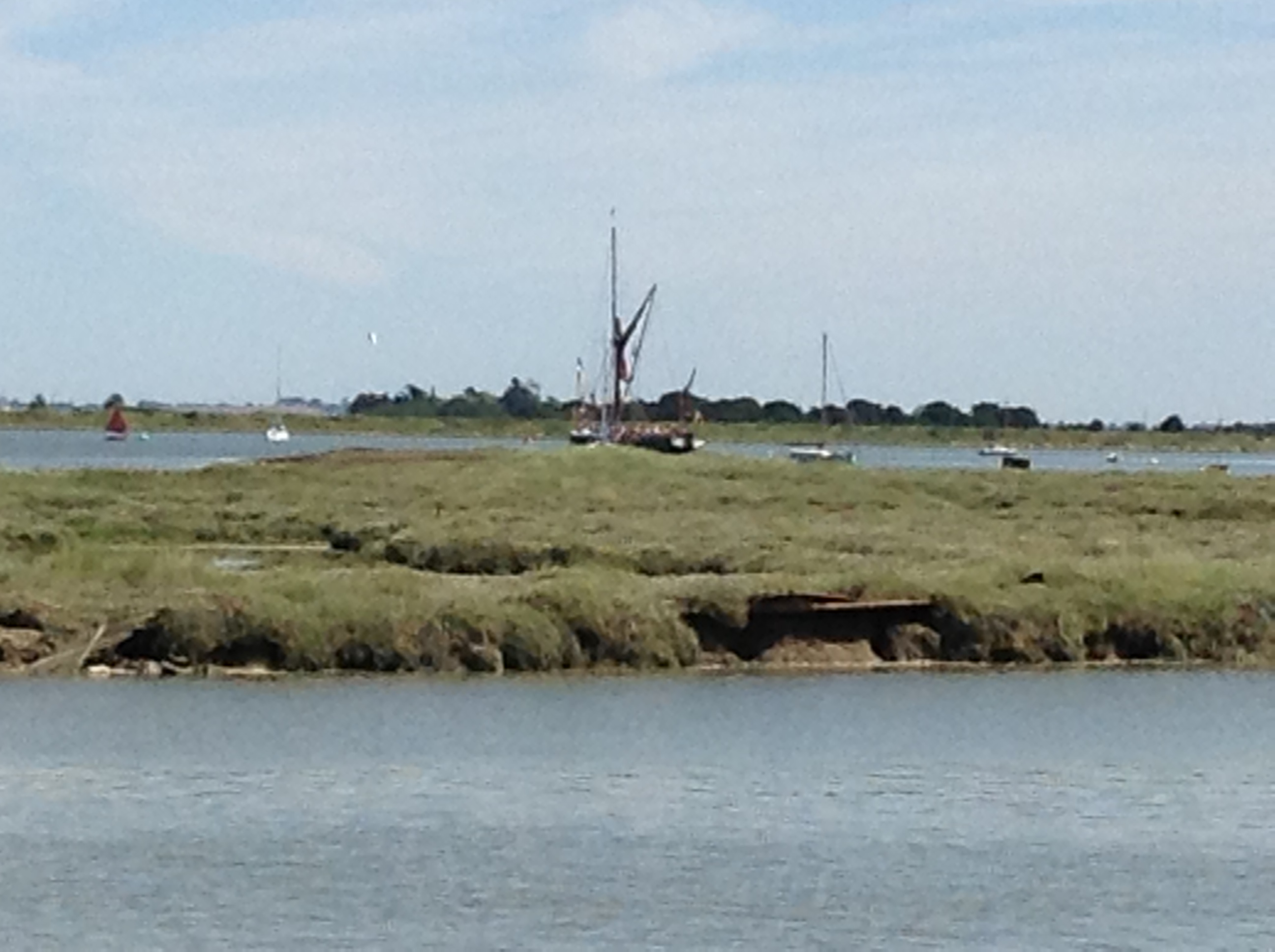 barge at sea in essex