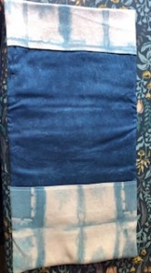 shibori indigo dyeing on fabric